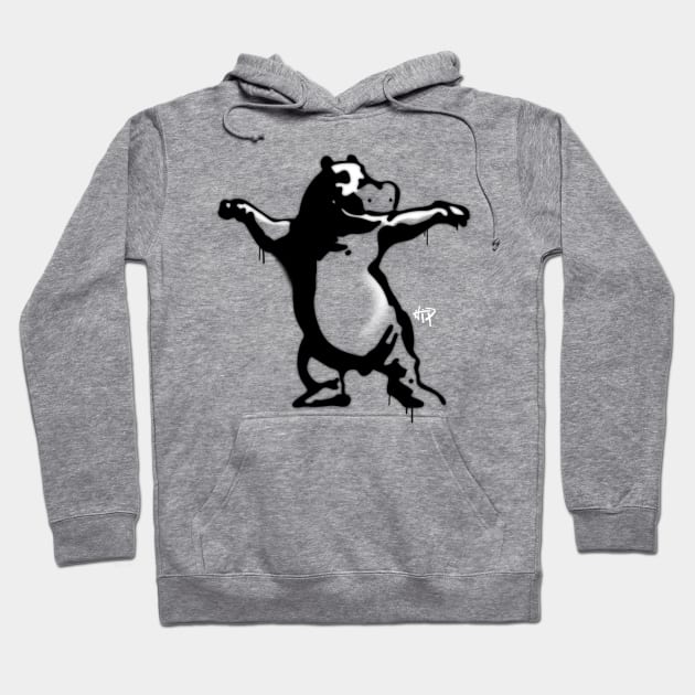 Hip Hippo Hoodie by pixelvision